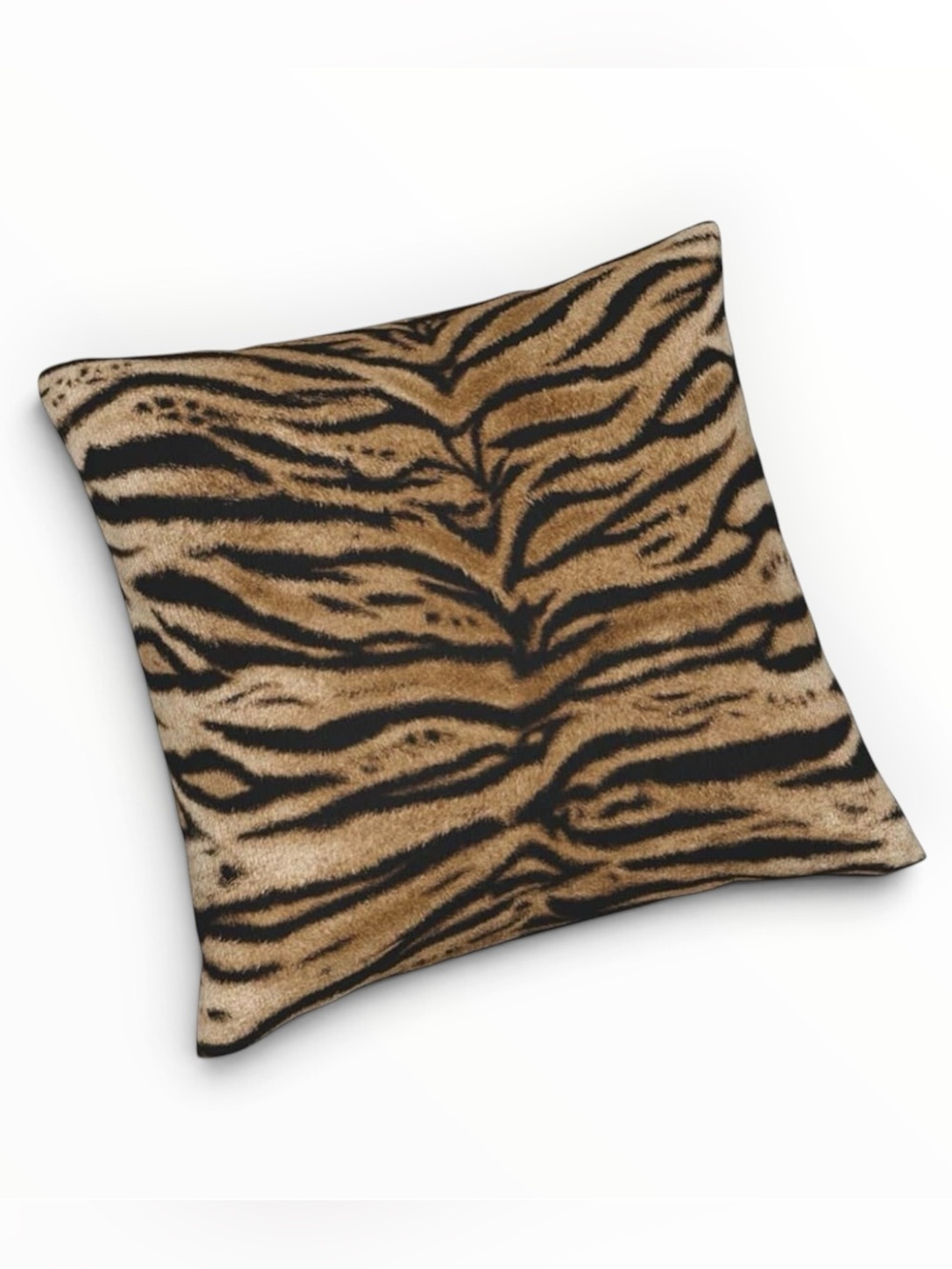 Tiger Print Throw Pillow Cover 20x20 Animal Print Cushion Cover Sofa Couch